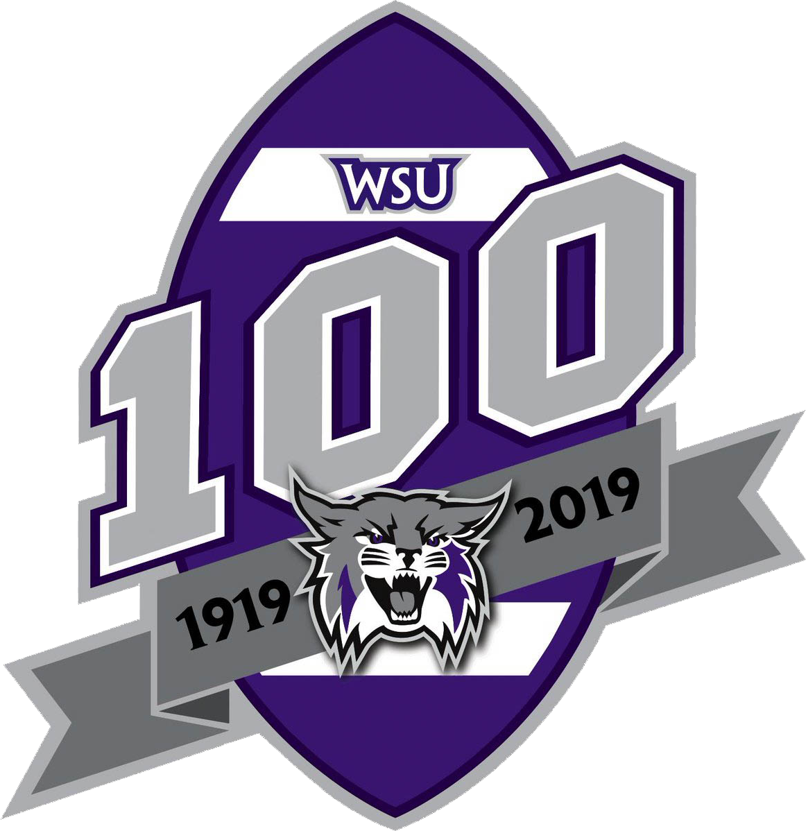 Weber State Wildcats 2019 Anniversary Logo diy iron on heat transfer